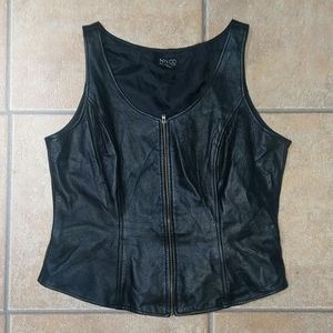 Beautiful leather vest top